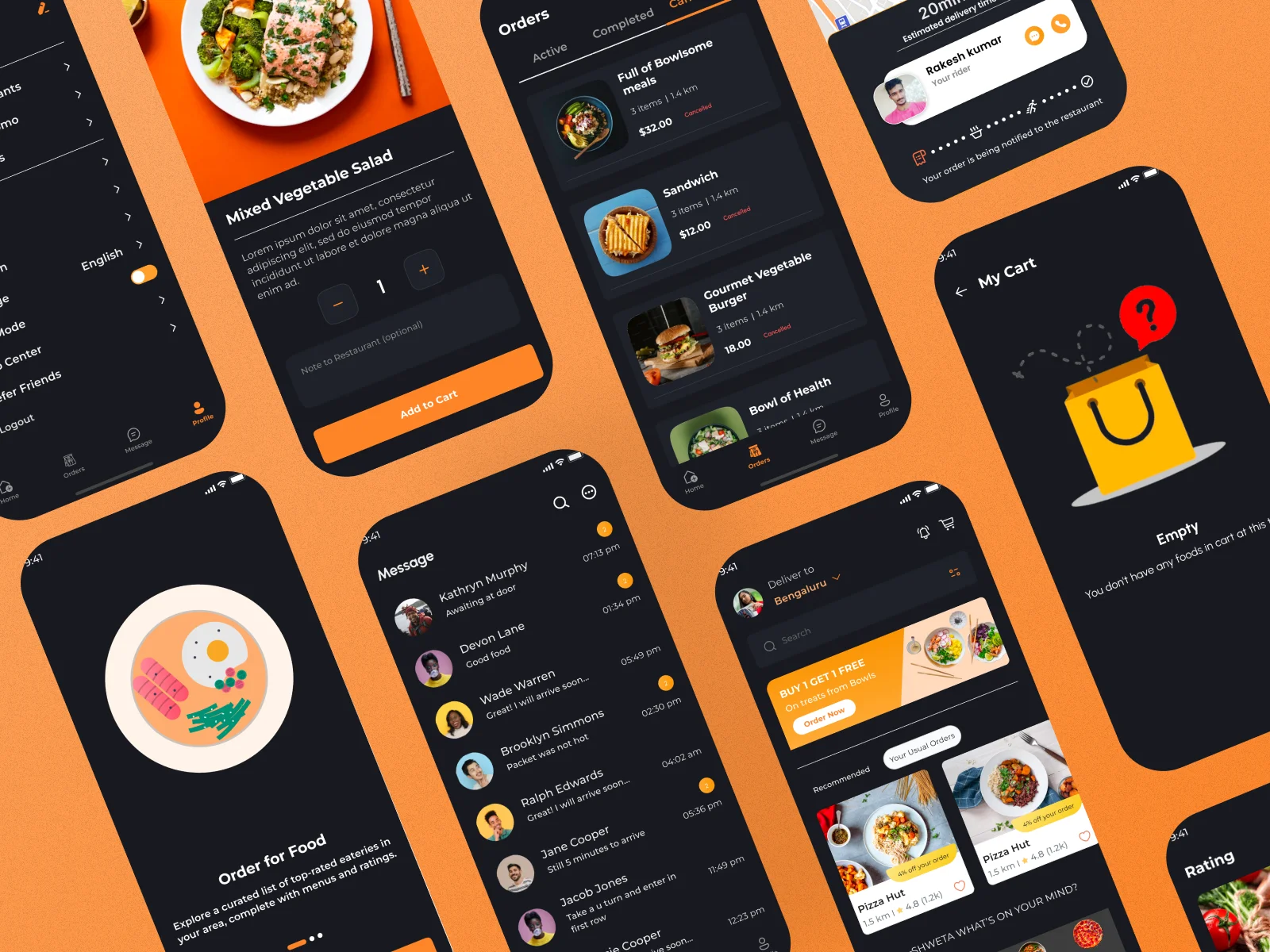 SpeedFood - Figma UI Kit for Food delivery app