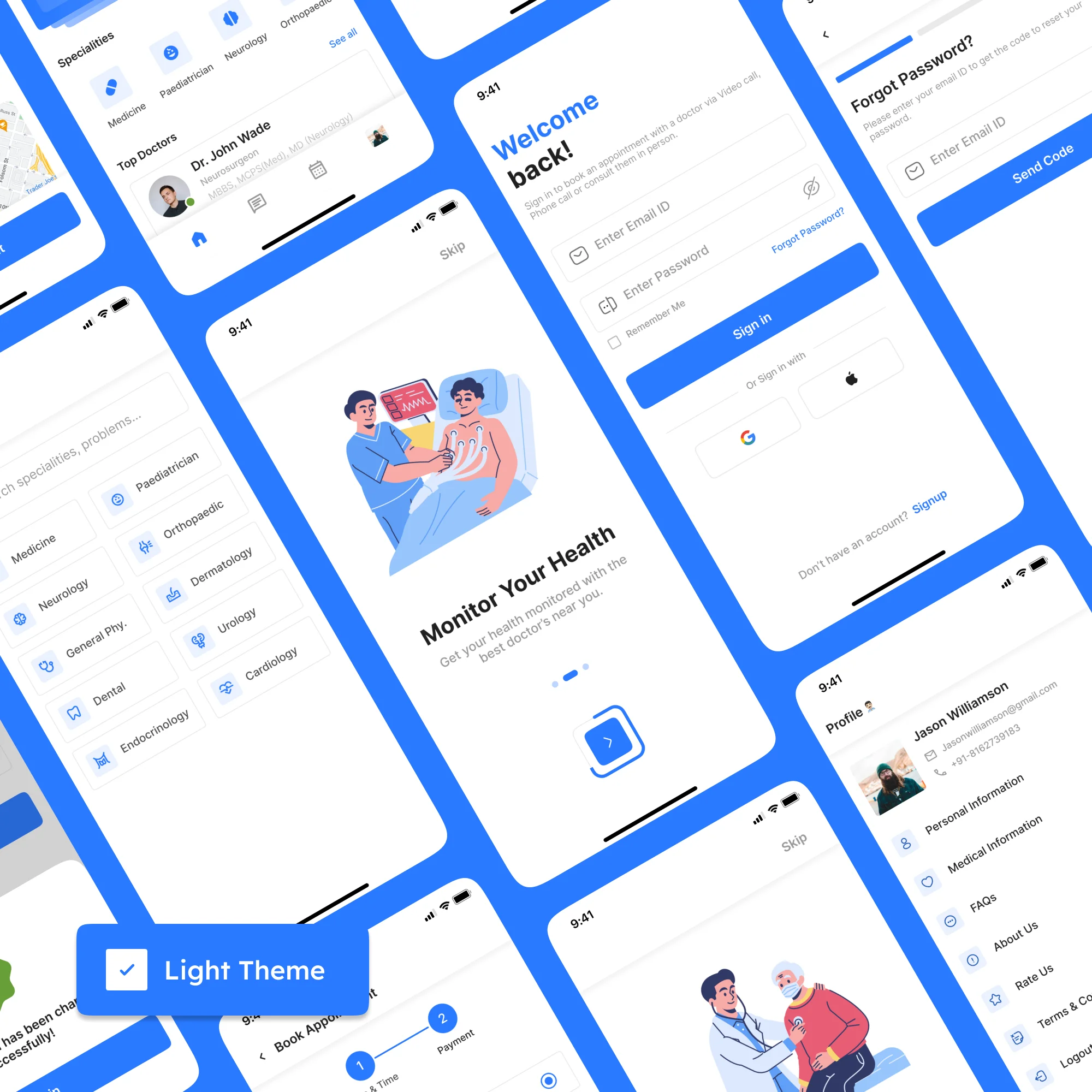 Doctor's app - Figma UI Kit for Healthcare Service