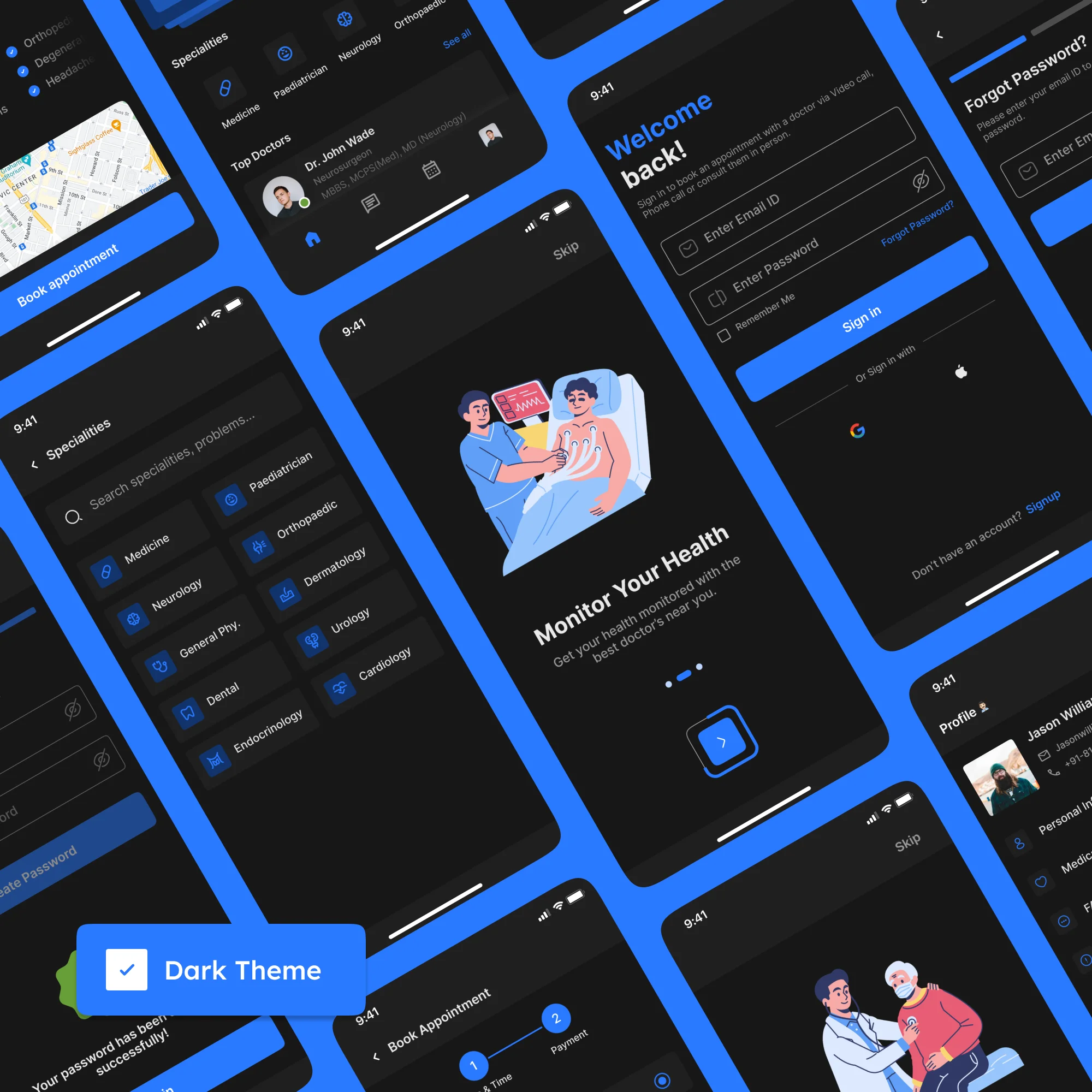 Doctor's app - Figma UI Kit for Healthcare Service