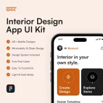 Serene Space – Figma UI Kit for Interior Design App