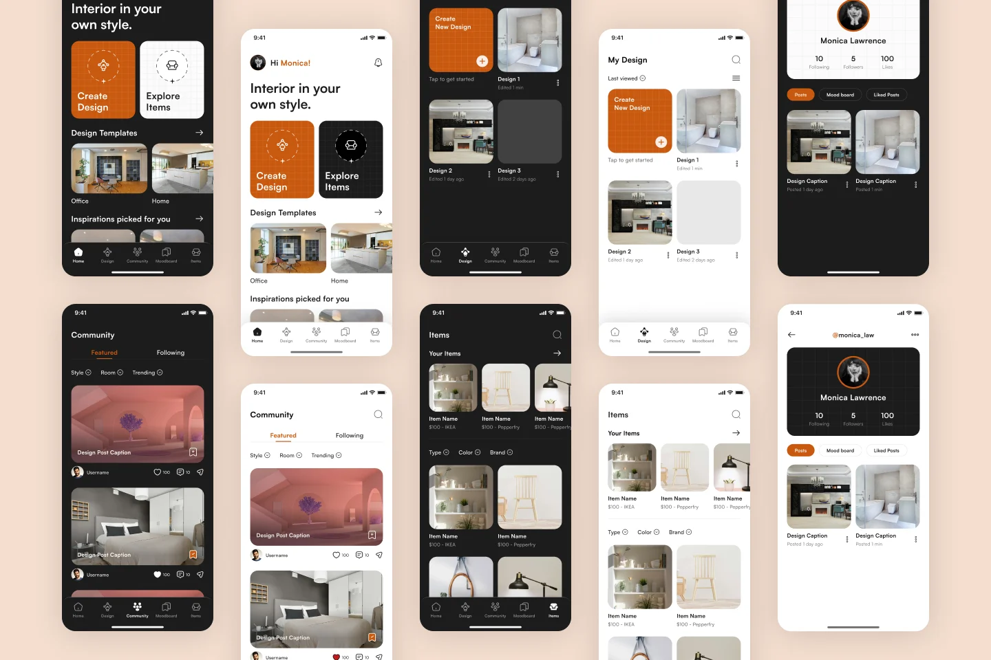 Serene Space - Figma UI Kit for Interior Design App