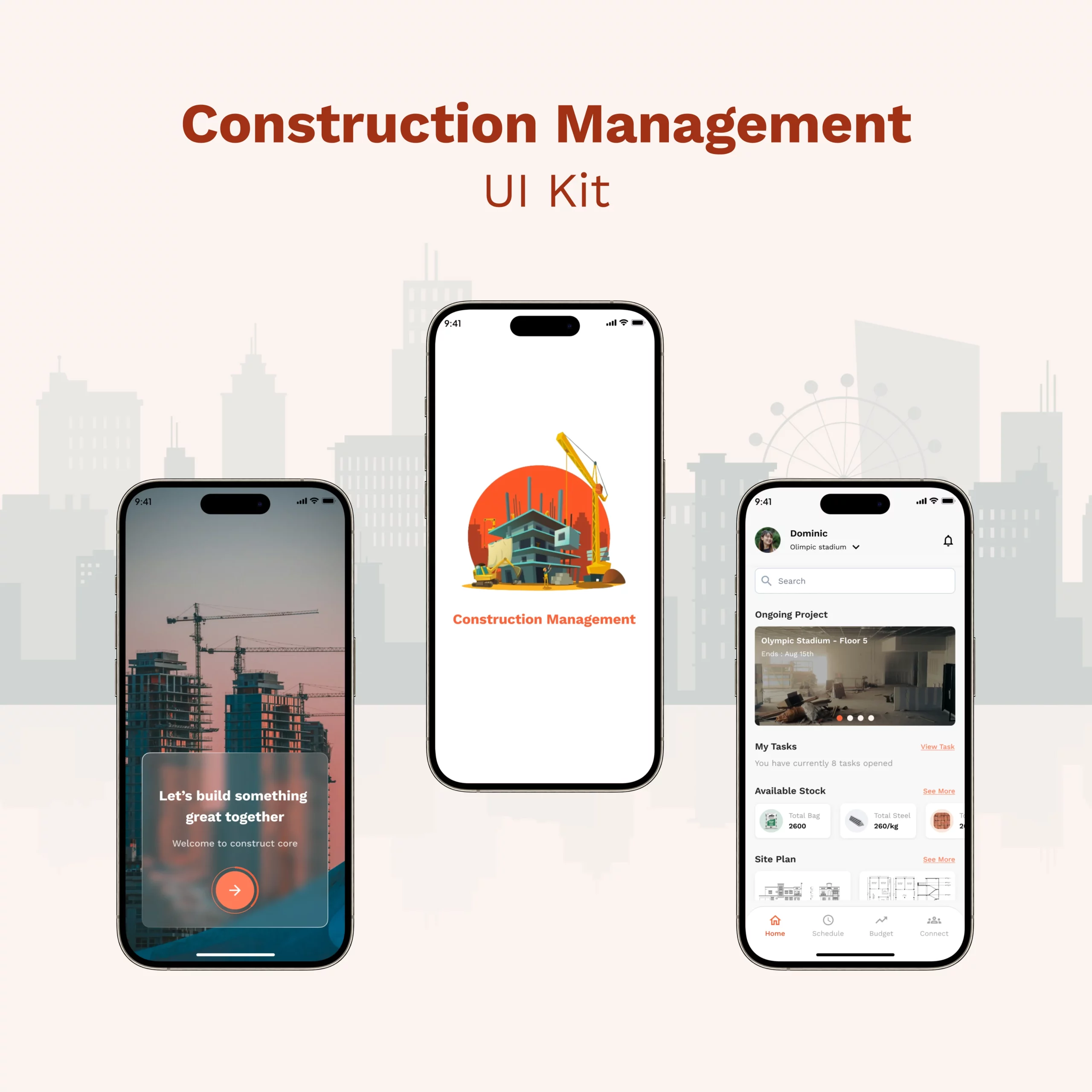 Construction Management Figma UI Kit